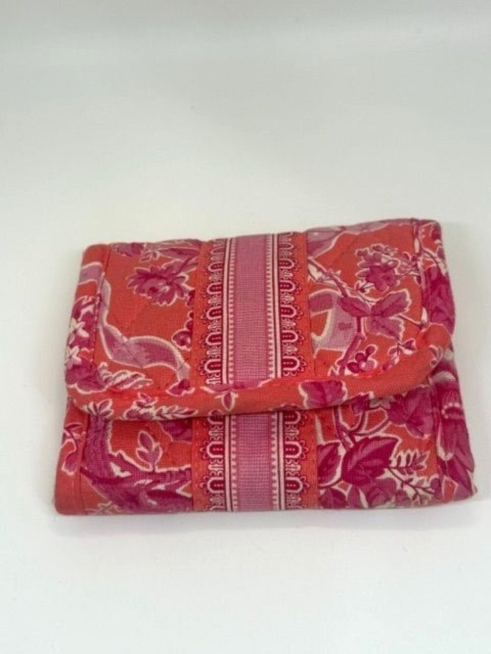 Vera Bradley Retired Hope Toile Petite Trifold Tri Fold Wallet